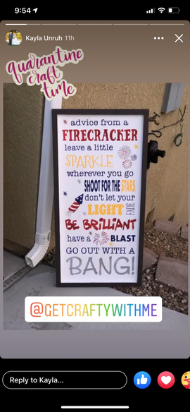 Advice from a firecracker