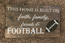 This home is built/ football