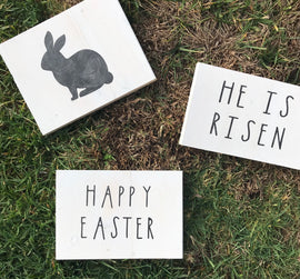 Bunny/Easter/Risen trio