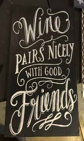Wine pairs nicely