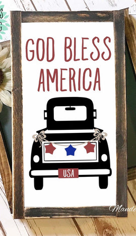 God Bless America truck