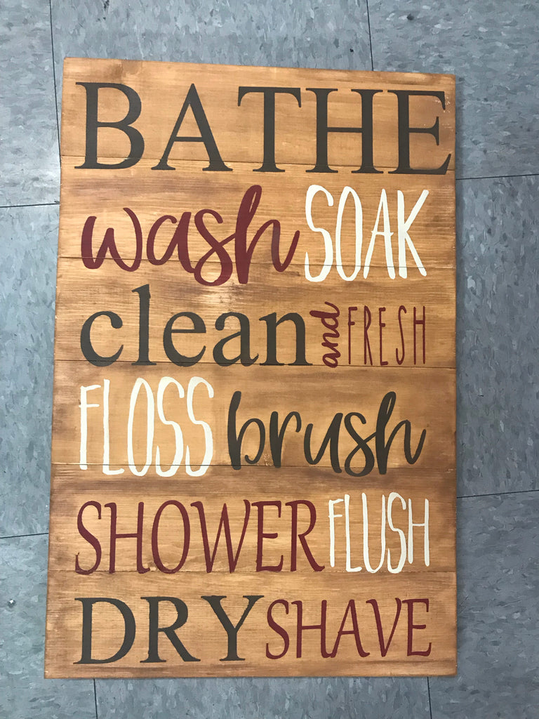 Bathe, wash, soak