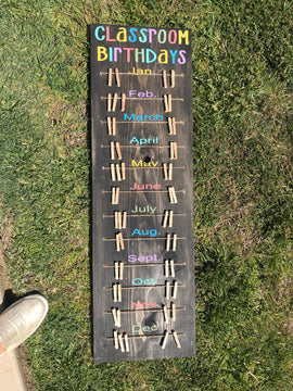 Classroom Birthday-clothespins