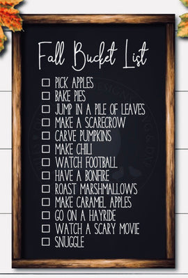 Fall Bucket List -2