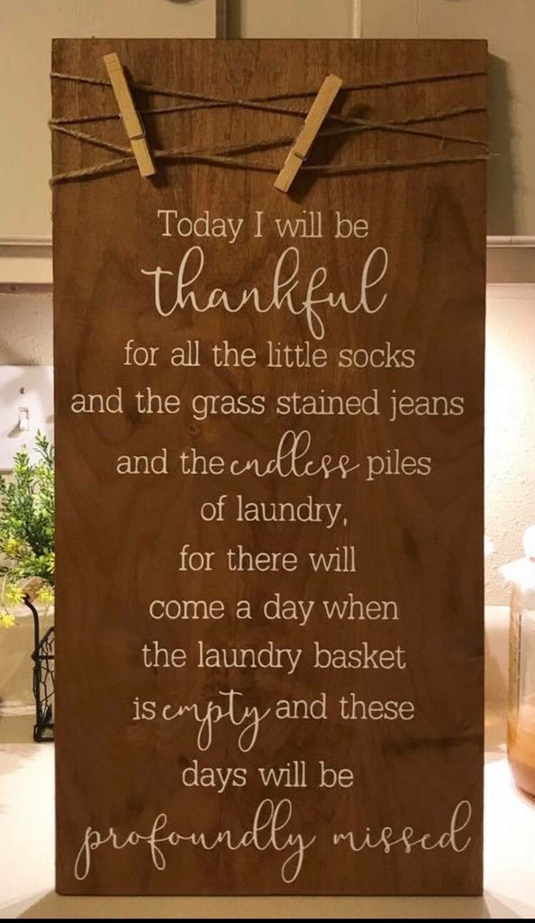 Today I will be thankful