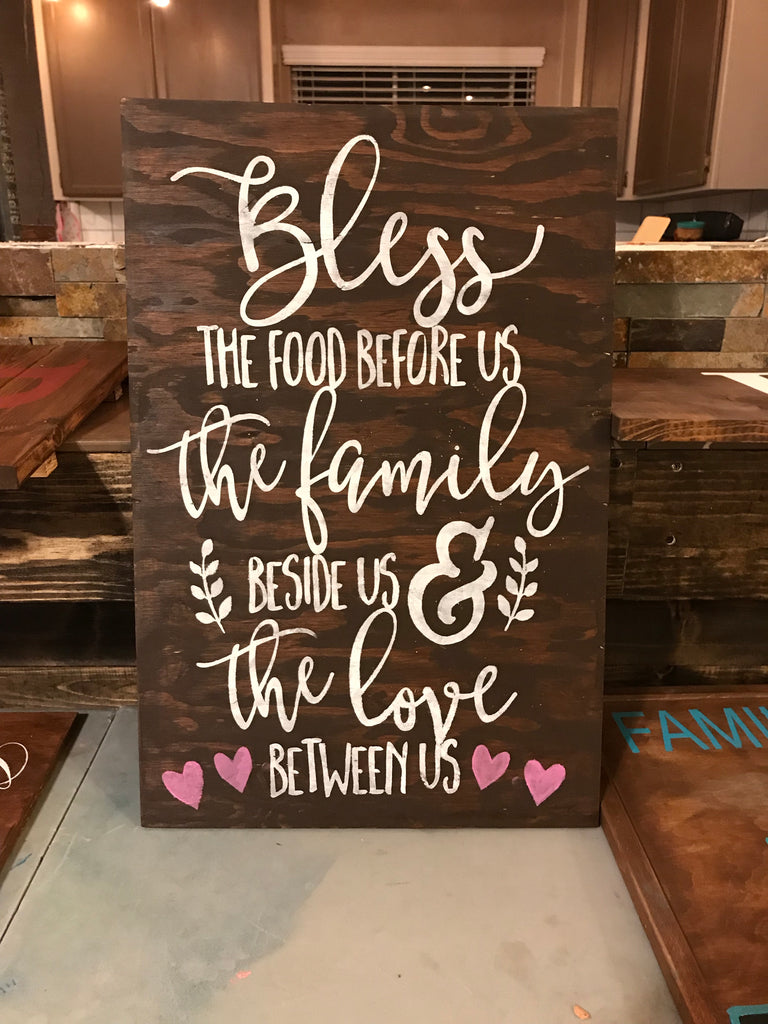 Bless the food sign