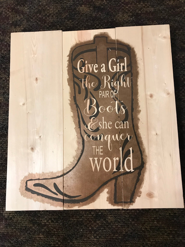 Give a girl the right boots
