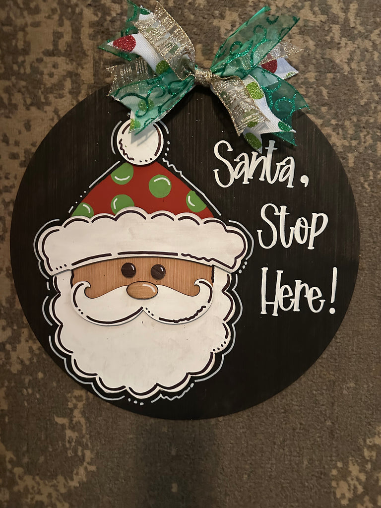 Santa, stop here!