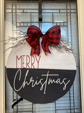 Merry Christmas 3D door hanger