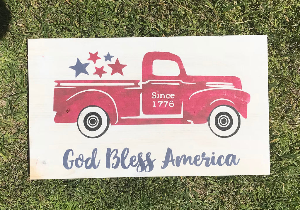 God Bless America Truck