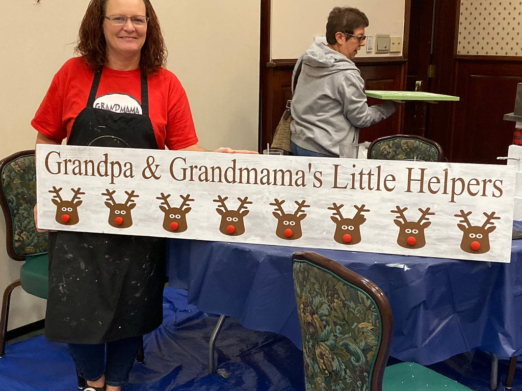 Grandpa and Grandma’s little helpers