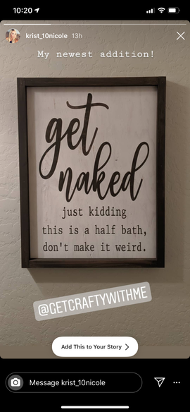 Get Naked just kidding