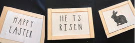 He is Risen, Happy Easter and Bunny