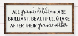 All grandchildren...